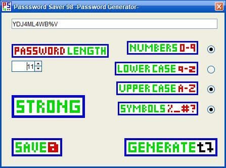 Password Saver 98 v1.0 screenshot 5