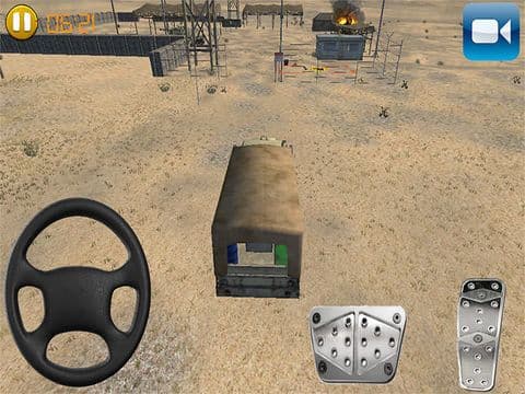 Army Trucks Emergency Parking: Battle-Ground Rumble. Play Real Redline Game screenshot 2