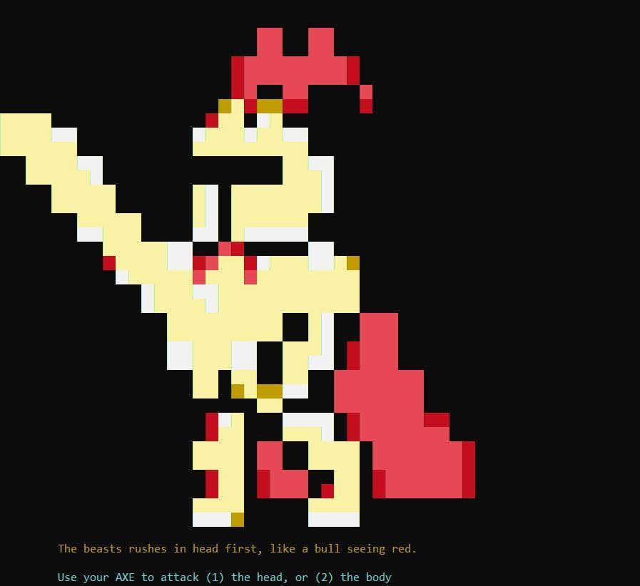Dragon Warrior Text base Game