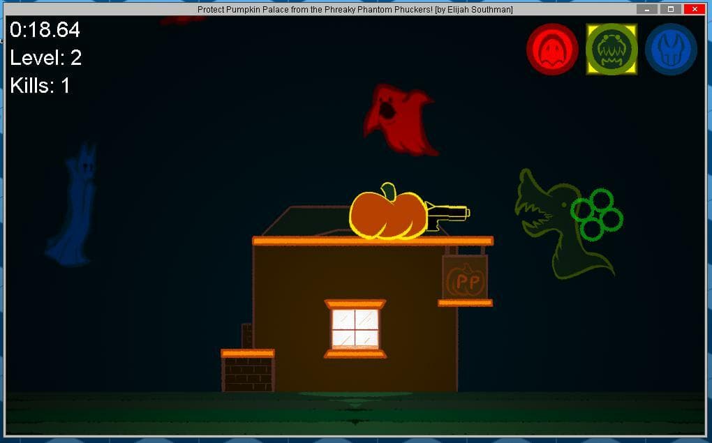 Protect Pumpkin Palace from the Phreaky Phantom Phuckers! screenshot 2