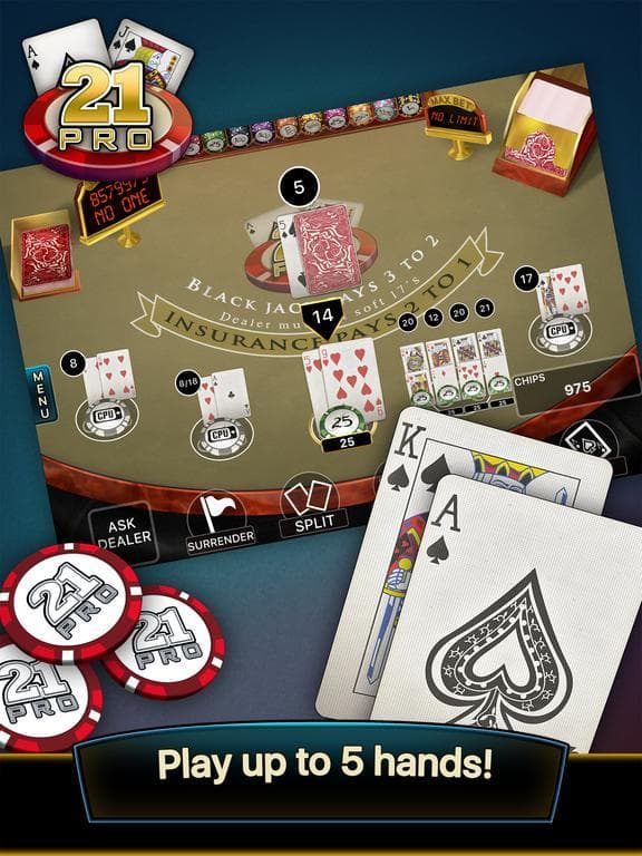 21 Pro: Blackjack Multi-Hand screenshot 3