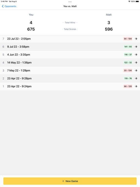 Gin Rummy Score Tracker screenshot 3