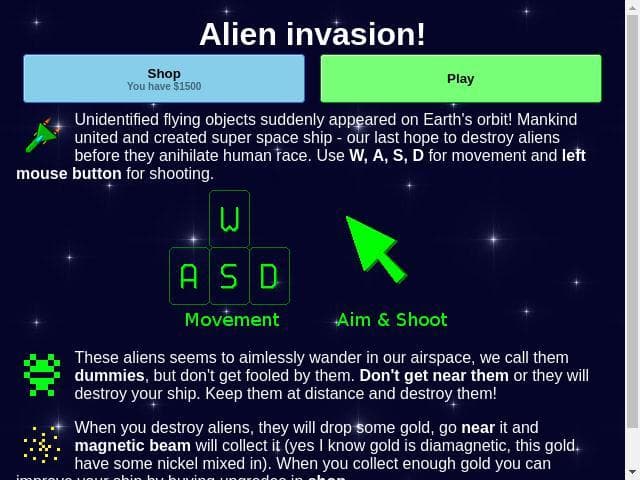 Alien invasion (itch) (dvh)