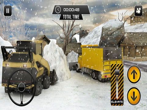 Winter Snow Euro Dump Truck Driver 3D screenshot 2