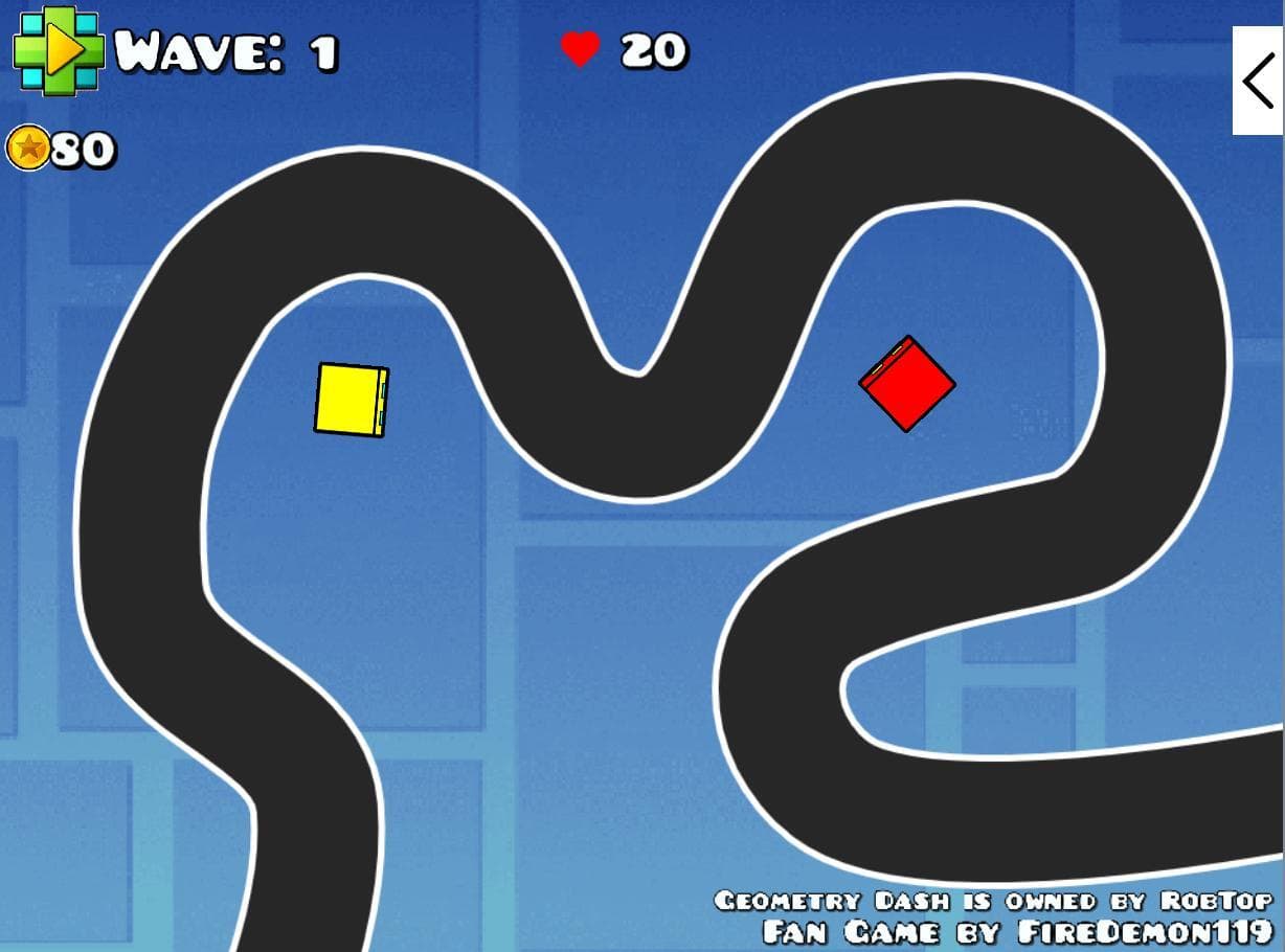 Geometry Dash Tower Defense screenshot 2