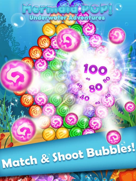 Mermaid Games - Mermaid Pop screenshot 3