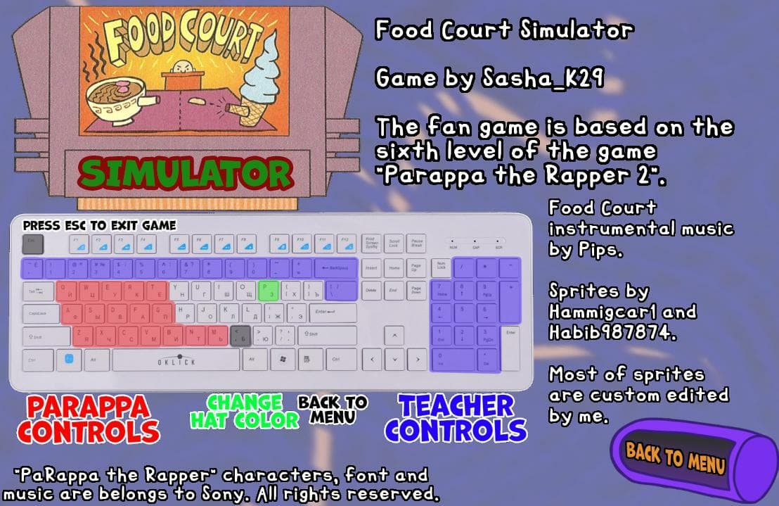 Parappa the Rapper: Food Court Simulator screenshot 3