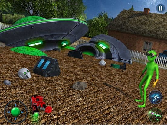 Scary Green Grandpa Alien screenshot 3