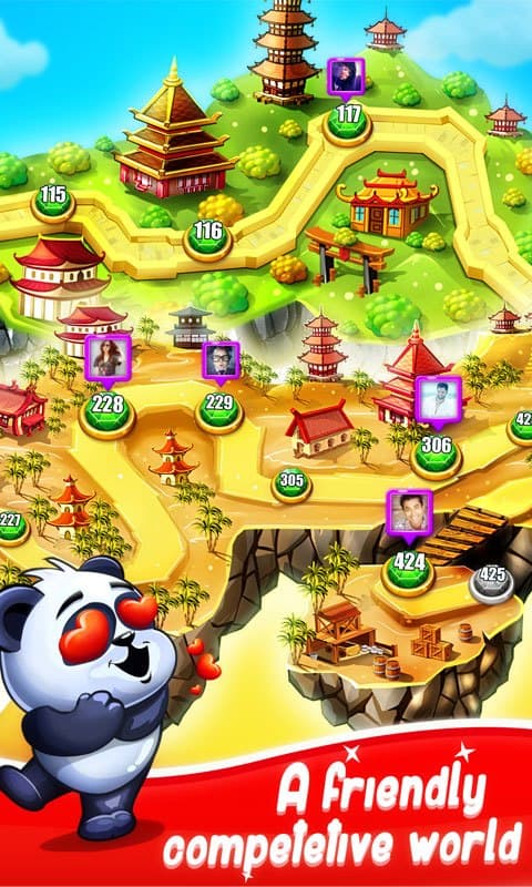 Panda Gems Jewels Game Match 3 Puzzle screenshot 5