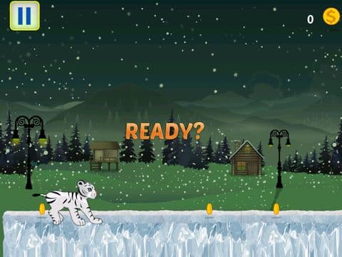 Baby White Tiger Snow Dash screenshot 4