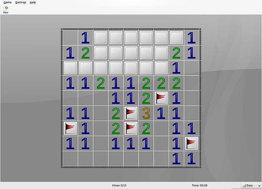 KMines screenshot 2