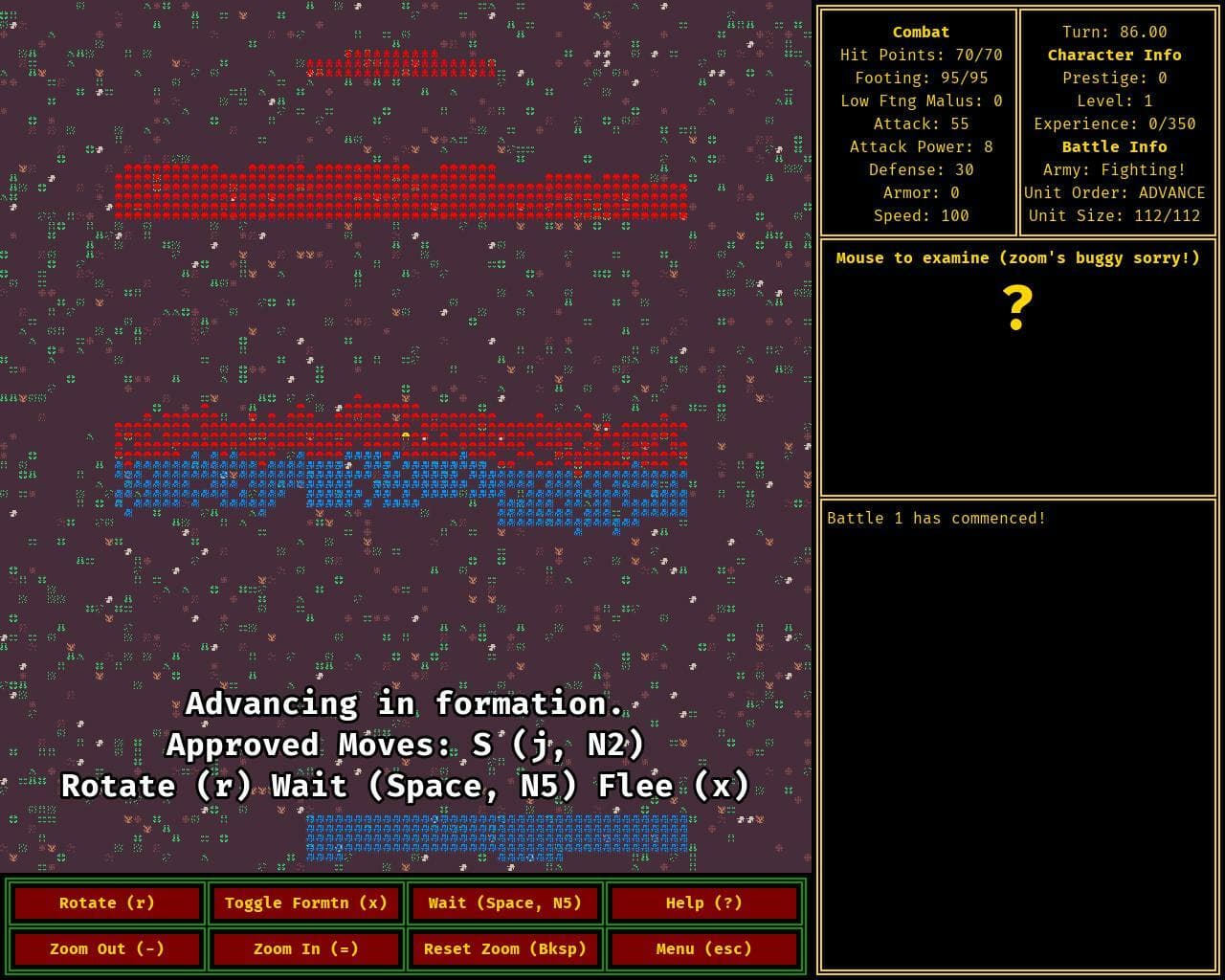A Roguelike Where You Fight In Formation screenshot 3