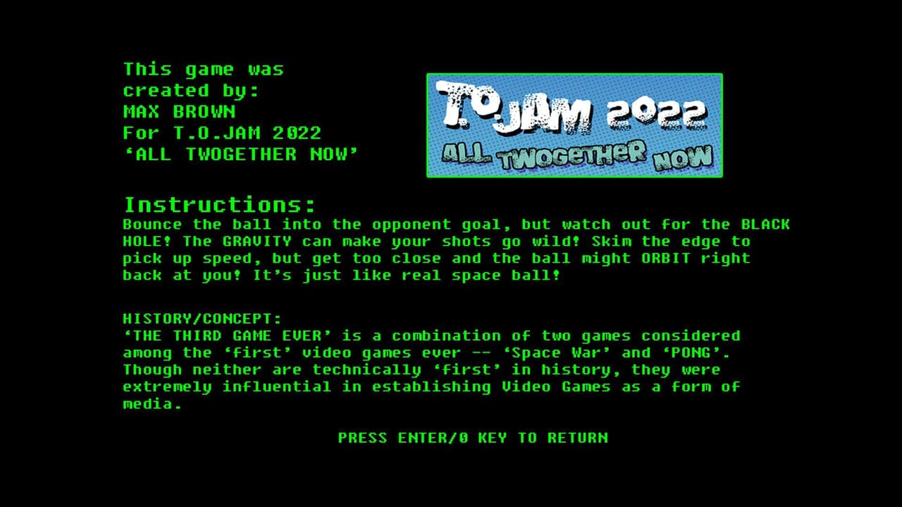 THE THIRD VIDEO GAME