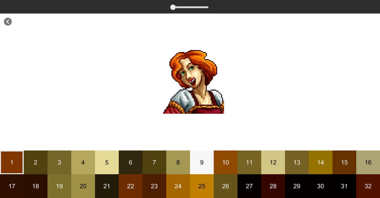 Color by Number - Medieval Portrait (itch) screenshot 2