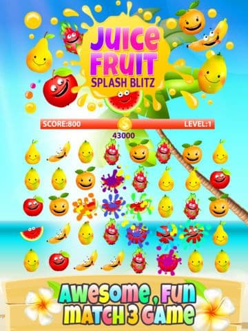 Alluring Juicy Fruity Splash Blitz Game FREE