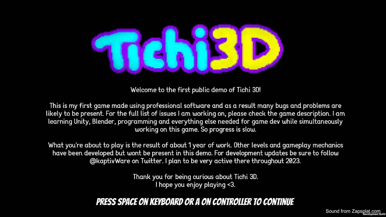 Tichi3D First Playable Demo
