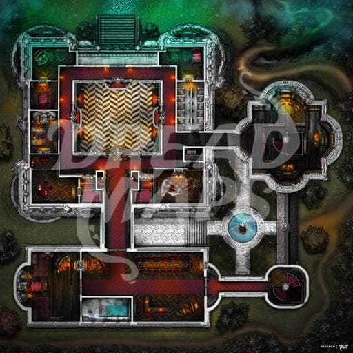 Rosebud Hollow Manor TTRPG Battlemap screenshot 6