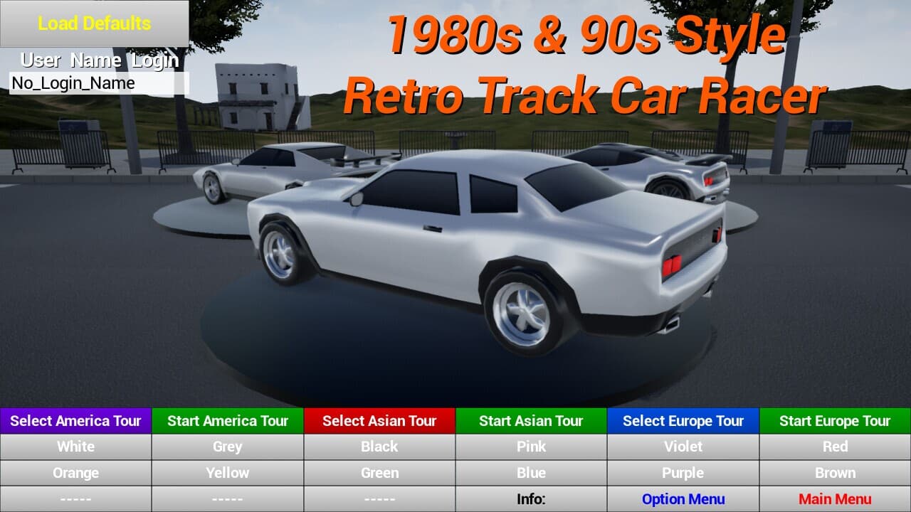 1980s90s Style - Retro Track Car Racer screenshot 3