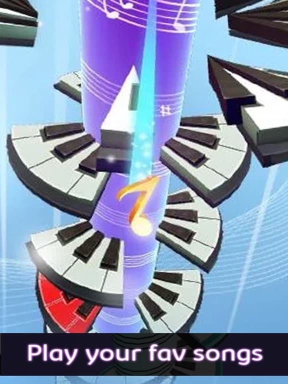 Piano Spiral: Helix Tiles Jump screenshot 2