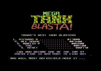 Mega Tank Blasta [Commodore 64] screenshot 3