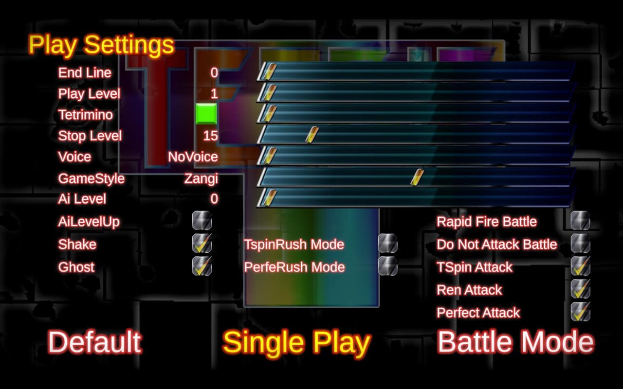 Tetris Ver MasterM screenshot 2