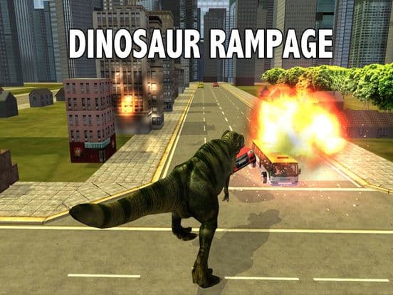 Dinosaur Rampage - Trex Free screenshot 3