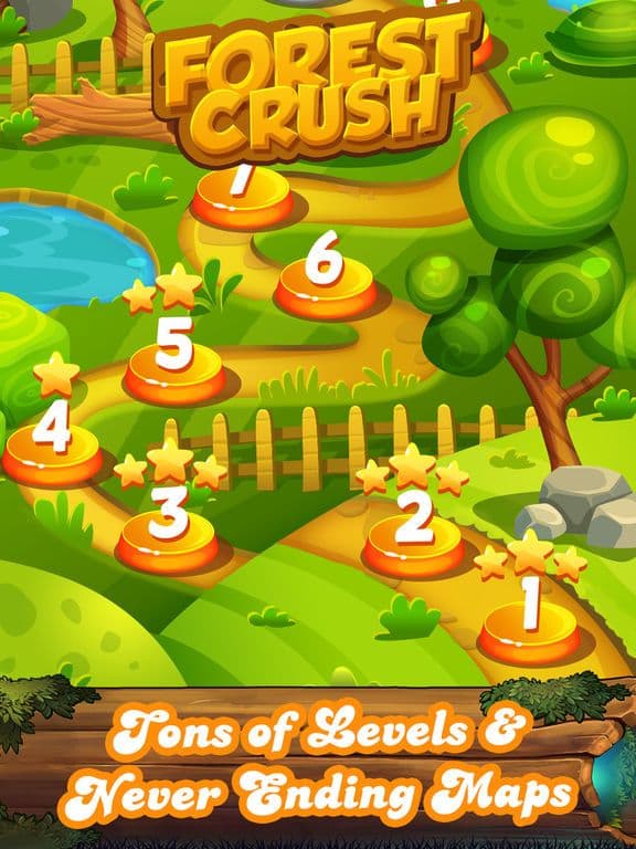 Forest Fruit Crush Link - Connect Match 3 game screenshot 4