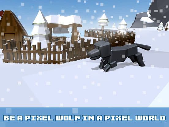 Pixel Wolf Survival Simulator screenshot 2