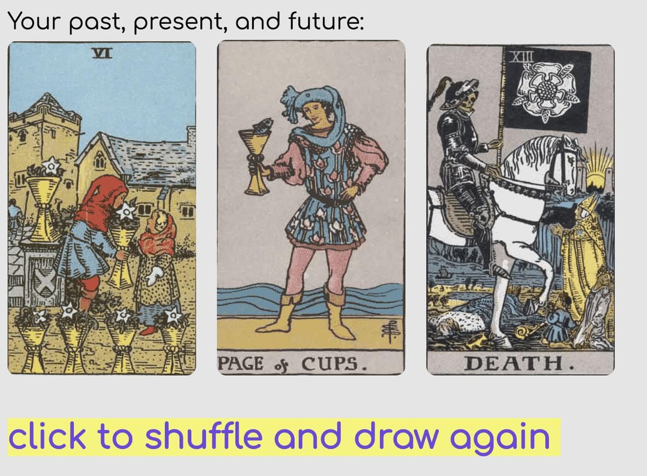 The Public Tarot: Generative Fortunes