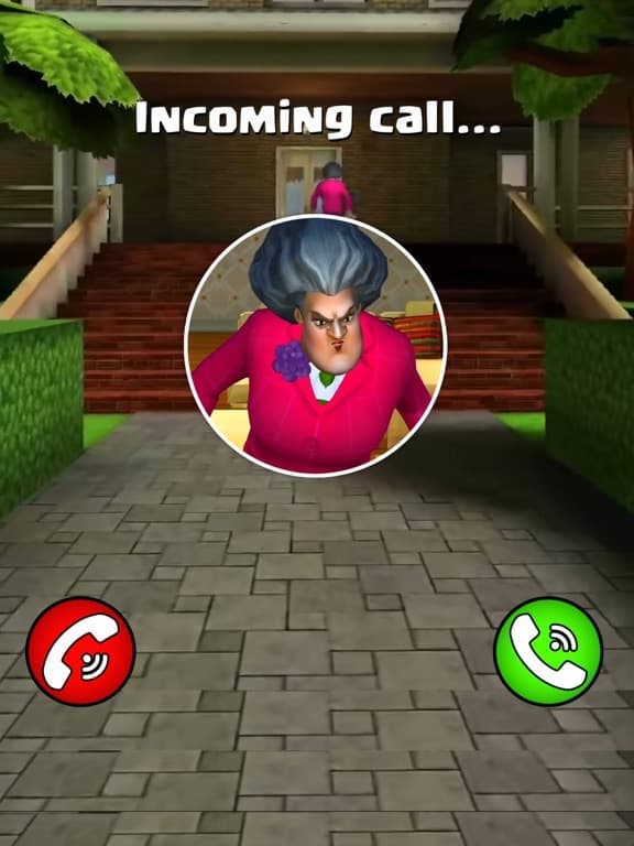 Call Scary Teacher Neighbor screenshot 3