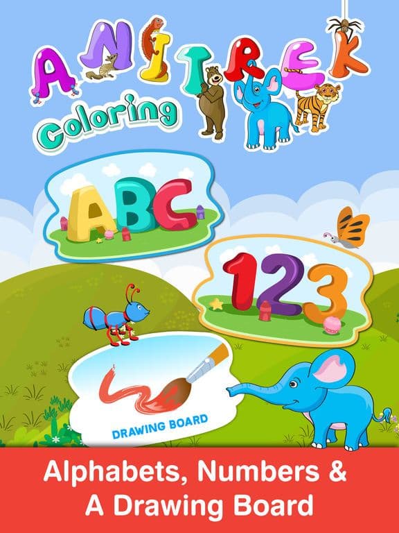 Anitrek Coloring - ABC & 123 learning app for Kids screenshot 2