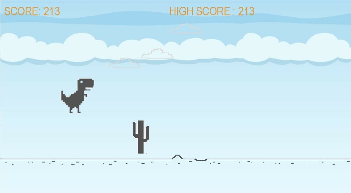 DINAUSAUR RUNNING GAME screenshot 3