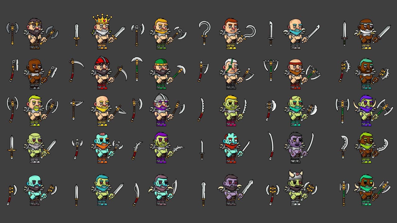 30 characters and zombies