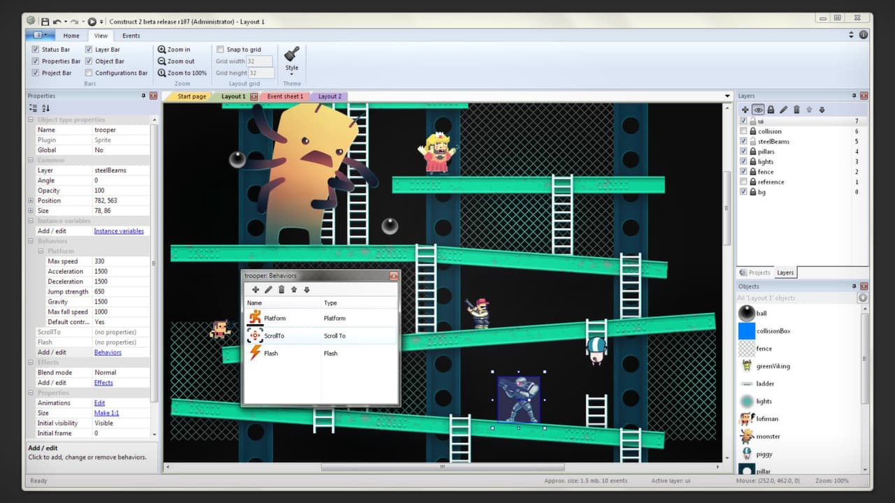 Construct 2 screenshot 6