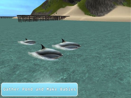 Sea Dolphin Simulator 3D Full screenshot 2