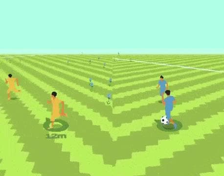 Soccer on an Expanding Field