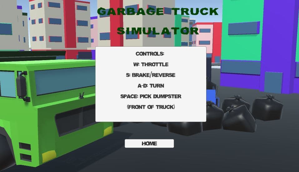 Garbage Truck Simulator (itch) screenshot 2
