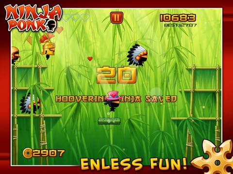 Ninja Ponk HD screenshot 2