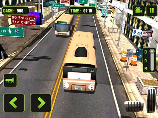 Real Modern city Bus driving simulator 3d 2016 - transport passengers through real city traffic screenshot 4