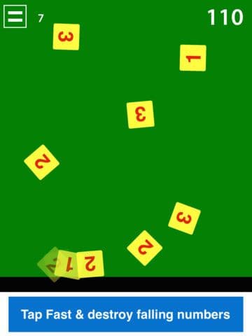 Tap Tap Fast - Absolutely challenging tap puzzles - Quickly play by finger tapping on falling numbers screenshot 3