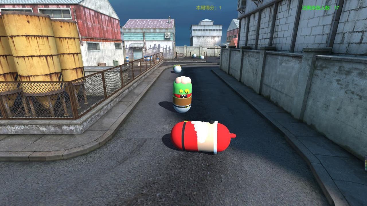 Christmas mans zombie spree