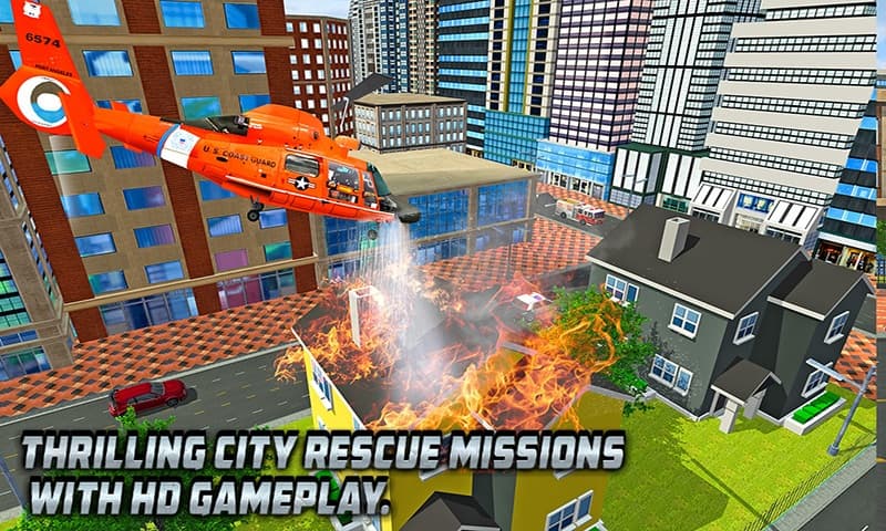 FireFighter ATV Bike: Helicopter Rescue 2018