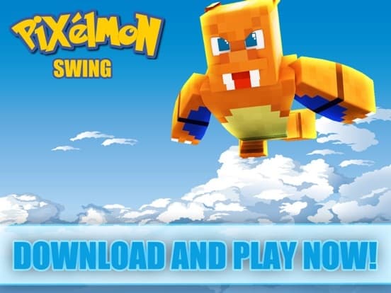 Pixelmon Swing - Poke Rope and Fly Escape Go Adventure Free Game screenshot 2