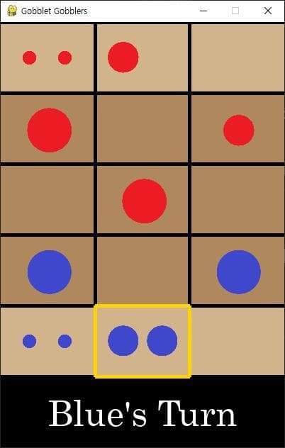 Gobblet Gobblers with Pygame