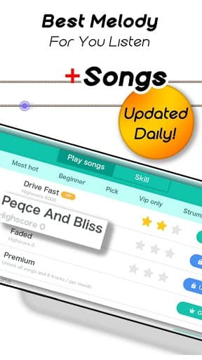 Real Guitar for Free-Rhythm Game & Chords & Tiles screenshot 2