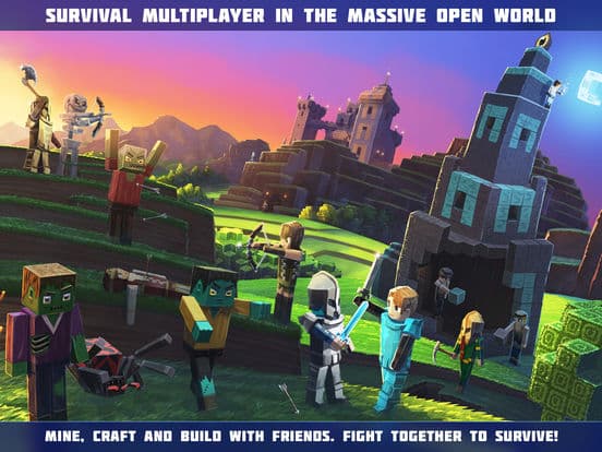 Planet of Cubes Survival Games Multiplayer screenshot 2