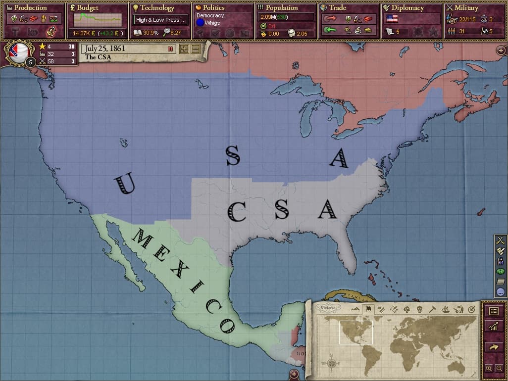 Victoria II: A House Divided screenshot 6