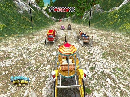 Cinderella Horse Cart Racing screenshot 2