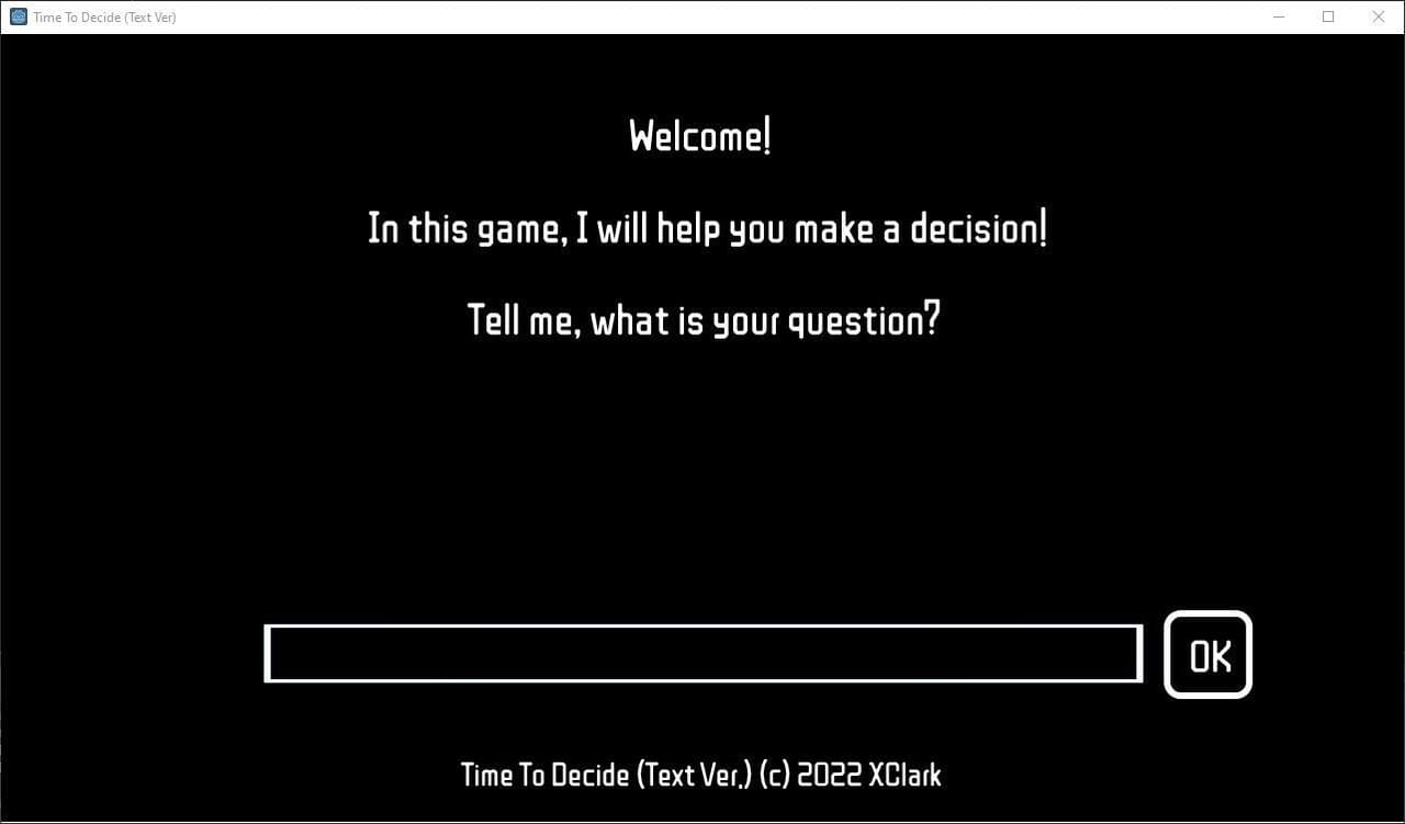 Time To Decide - GD.tv GameJam 2022