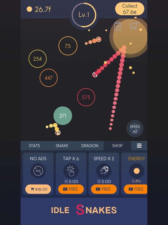 Idle Snakes-Control Balls screenshot 2